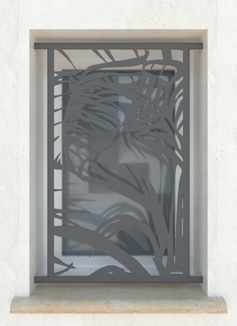 Palmier - Grille de défense