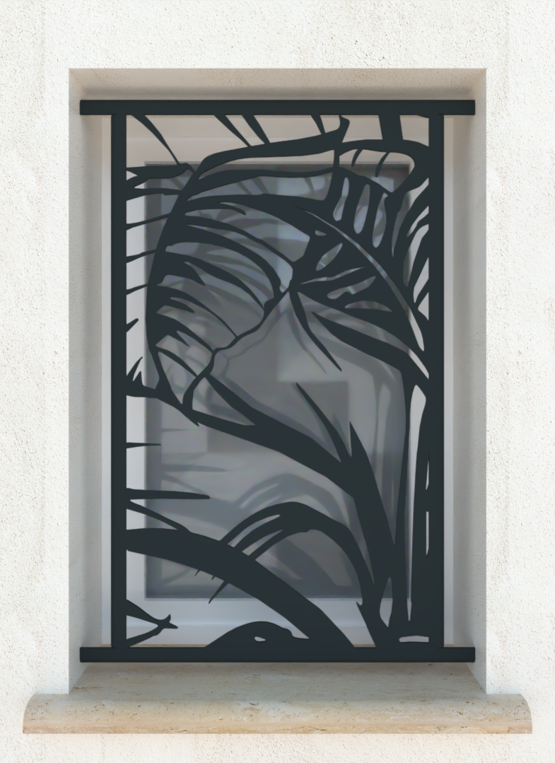Palmier - Grille de défense