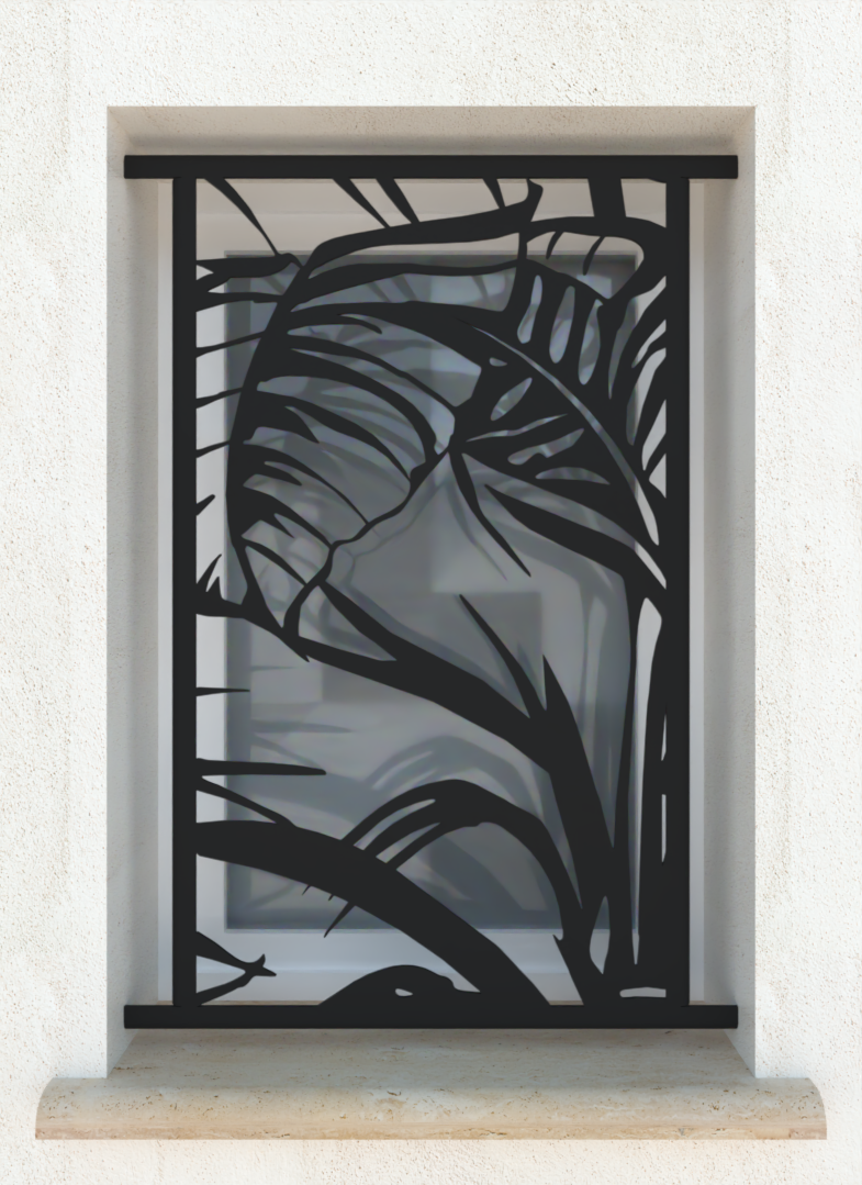 Palmier - Grille de défense